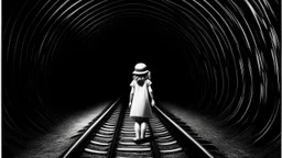 girl in a tunnel