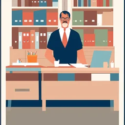 Ilustración cartel de oficina de empleo; estilo Joe Sacco