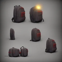 A backpack designed for thieves, with a glowing part