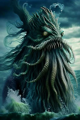 Bizarre sea monster