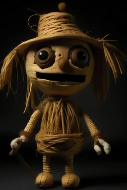 straw animated doll