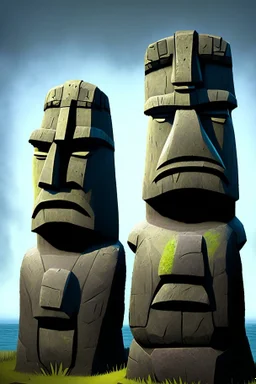 moai easter island golems