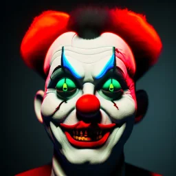 Killer clown neon death