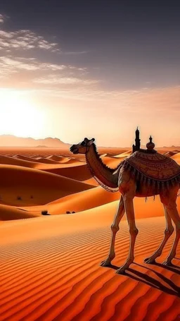 Africa, camel and desert