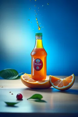 brand campaign for a new drink with orange and chili flavour high resolution