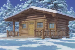 Snow house cabin