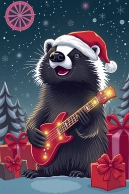 rock star badger for xmas