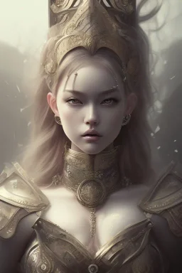 a Photorealistic dramatic hyperrealistic hitomi tanaka vikings paint,black hair, Crystal black eyes, elegant,Artgerm, Beautiful dynamic,shadows,Artstation,concept design art,Octane render,8