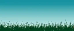 green grasses silhouette across bottom, vector
