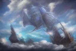 Fantasy sky ship