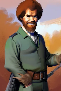 Bob Ross committing war crimes