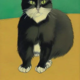 Portrait of a cat by Van Gogh