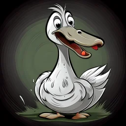 horror cartoon goose