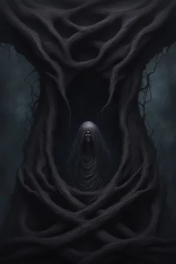 photorealistic scary void horror cosmic dread lovecraftian incomprehensible void abyss abyss nightmare surreal bodyless faceless