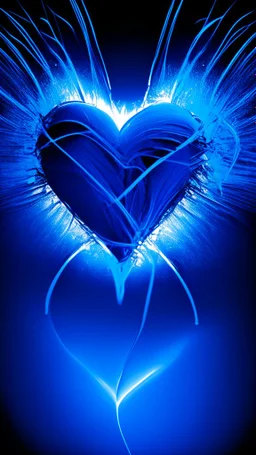 blue heart background