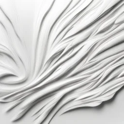 Hyper Realistic White Acrylic Brush Abstract Texture on White Wall