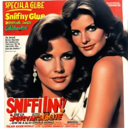 SNIFFIN’ GLUE magazine cover: special agent provocateur with Italian issue; guest star : youthful Claudia Cardinale