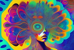 abstract journey of consciousness through psychedelics