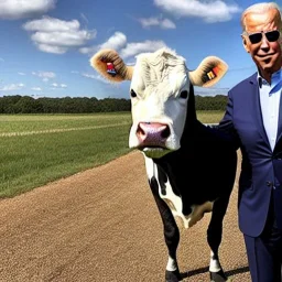 joe biden as a cow