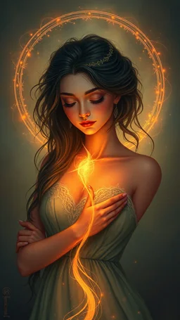 The soul of love of a woman