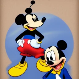 Mickey Mouse and Donald Duck by Jerome Bosch