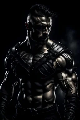 STRONG MAN, MUSCLES, ARMOR, gothic, darkness