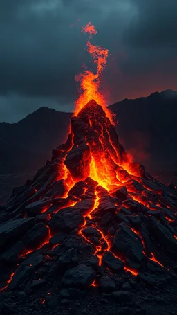 magic fire-stone of the volcano