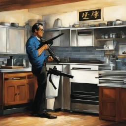 Richard Geiger the invention of gun-fu in a kitchen