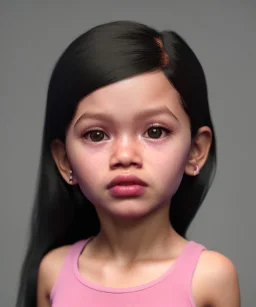 Jenna ortega toddler, full body, dramatic lighting, hyper realistic