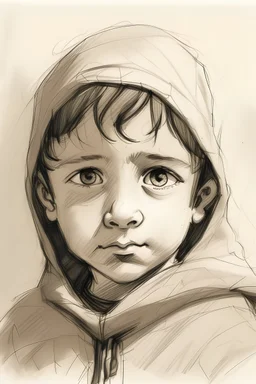 ارسم لي صورة عن طفل لاجئ