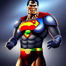 ultra detailed fullbody portrait of Cyborg Superman , extremely detailed digital painting, extremely detailed face,crystal clear eyes, in the style of Ohrai Noriyoshi and Simon Bisley and Ken Kelley and Frank Frazetta and robert e howard , mystical colors, perfectly centered image, perfect composition, rim light, beautiful lighting,8k, stunning scene, raytracing