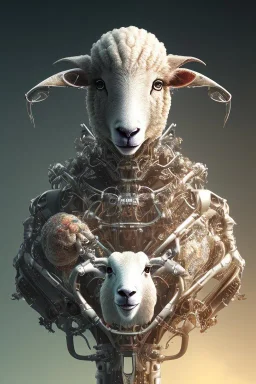 sheep brain cyborg, matrix style