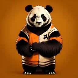 football player clothes, same panda