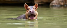 crazy cute small dog hippo