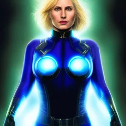 ultra detailed fullbody portrait of Invisible Woman Marvel , wearing skintight Black costume, extremely detailed digital painting, intrincate, extremely detailed smiling face,crystal clear Big Green eyes, in the style of Adam Hughes , mystical colors , perfectly centered image, perfect composition, rim light, beautiful lighting,8k, stunning scene, raytracing