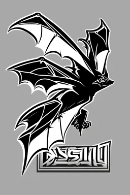 "Design a striking bat logo for a T-shirt. Create a sleek and detailed illustration of a bat in flight. Ensure it's in a PNG style with a transparent background, allowing it to seamlessly integrate with various T-shirt colors. Capture the mystique and elegance of these nocturnal creatures."