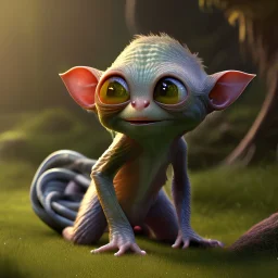 pixar art style of cute gollum in native environment, monotone color, full body, by mobeius, au naturel, hyper detailed, digital art, trending in artstation, cinematic lighting, studio quality, smooth render, unreal engine 5 rendered, octane rendered, art style by klimt and nixeu and ian sprigger and wlop and krenz cushart