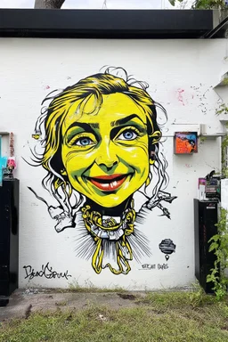 Handing over peace of mind like a public giveaway; Lowbrow Street Art