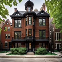 At 2146 W. Caton Street in Wicker Park stands the Frederick Gehrke House, built in 1889 and designed by architects Faber & Pagels. This handsome late-Victorian residence was part of a row of five substantial single-family homes constructed on what was then a newly carved, 600-foot street called Columbia. At the time, this triangular pocket near Damen, North, and Milwaukee was one of the last undeveloped stretches of prairie in the neighborhood — soon to become one of Chicago’ black and white pen