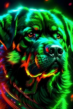 A canja. #neon Skullofdog.doommetal. Rottweiler!!