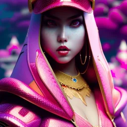 insanely detailed full body 3 d portrait of girl with pouty aerochrome ( ( ( lips ) ) ), powerful, adorable, expressive eyes, big evil grin, kawaii playful pose of a dancer, greg rutkowski, charlie bowater, yuumei, like a cute stephen gammell, unreal 5, daz, hyperrealistic, dark, dynamic lighting, fantasy art, beautiful face