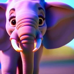 Elephant, chick , pixar studio detail, 8k