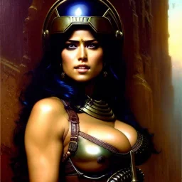 portrait ' Sexy Extra busty She-Hulk naked ',ancient metal armor and Helmet ,painting by gaston bussiere, greg rutkowski, yoji shinkawa, yoshitaka amano, tsutomu nihei, donato giancola, tim hildebrandt, oil on canvas, cinematic composition, extreme detail,fit full head inside picture,16k