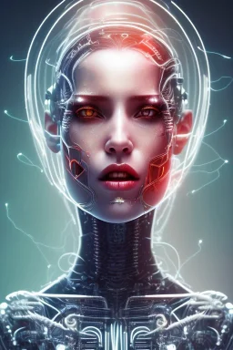 cyberpunk, head, scream women, portrai, open mouth, face cry, perfect skin, tron, cyborg, robot, cyborg, seven , perfekt, real, dream, hr giger