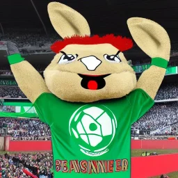 donkey mascotte Napoli soccer as Boston celtic mascotte