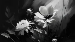 Black and White monochromatic painting tint and shade