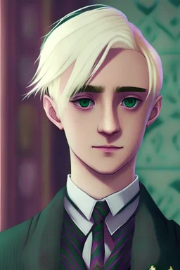 Draco Malfoy from Harry Potter in Doki Doki Literature Club