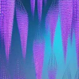 a magical crystal vertical light, pink and blue wisteria , pink vertical, blue lake,sharp, background vertical blue gradient vertical, elegant, highly detailed, artstation, concept art, smooth, sharp focus, illustration, 8k, splash art, wallpaper, key visual