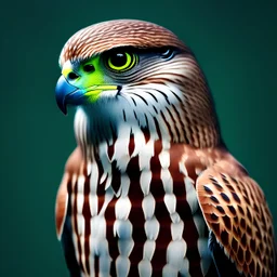 Falcon animal wearing a leather clothing, alchemist, fantasy, , digital 2d, , trending on artstation, high quality