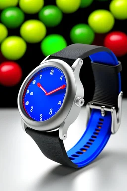 Show the Pepsi watch with customizable features, allowing the viewer to visualize different color and strap options to suit their style.